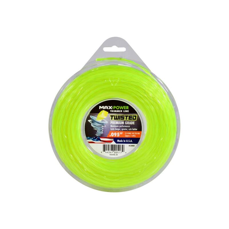 MaxPower 0.095 in Dia 100 ft. L Twisted Trimmer Line - 338808