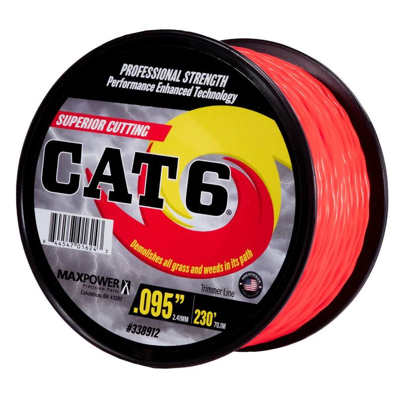 MaxPower 0.095 in. x 230 ft. CAT6 Twisted Trimmer Line - 338912
