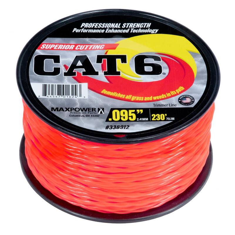 MaxPower 0.095 in. x 230 ft. CAT6 Twisted Trimmer Line - 338912