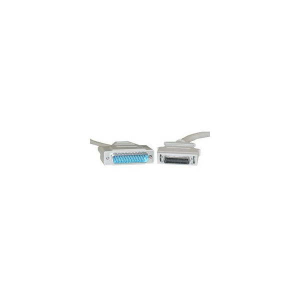 Swe-Tech 3C Parallel Cable, DB25 Male to HPCentronics 36 HPCN36 Male, 18 Twisted Pairs, A/C Type, 6 foot - FWT10E2-02106