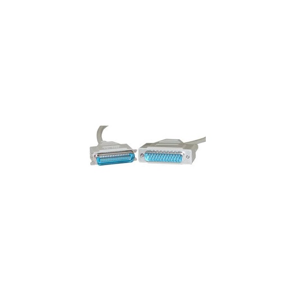 Swe-Tech 3C Bidirectional Printer Cable, DB25 Male to Centronics 36 CN36 Male, IEEE-1284, 18 Twisted Pairs, 6ft - FWT10E2-01106