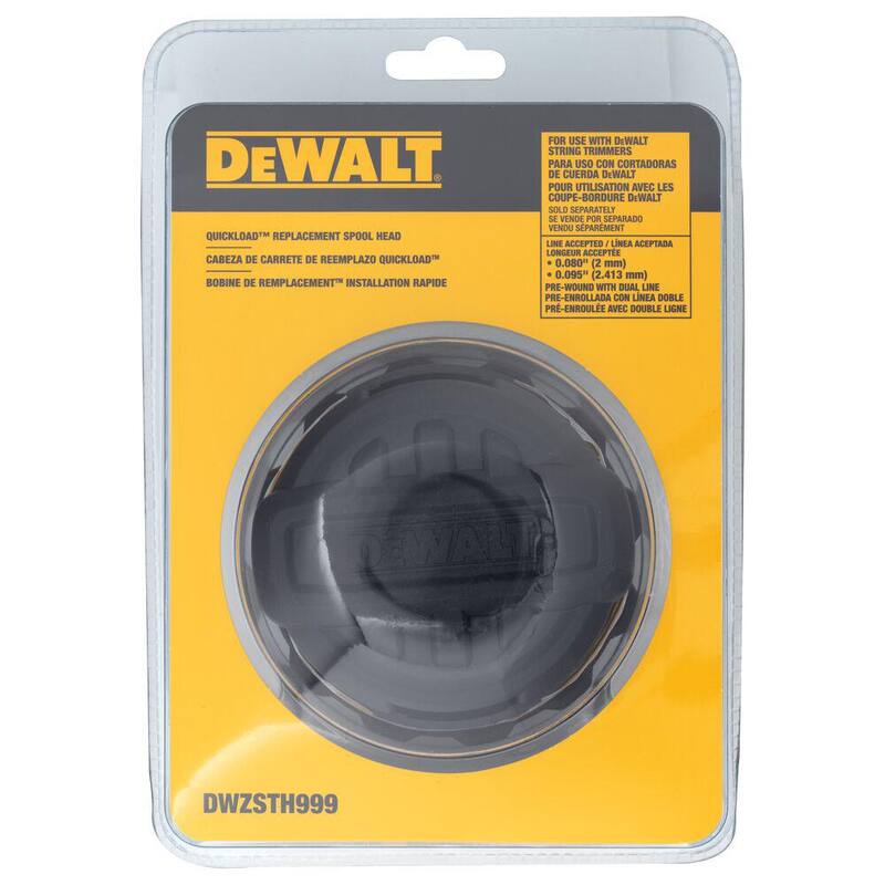 DEWALT Quickload Dual Line Trimmer Spool Head - DWZSTH999