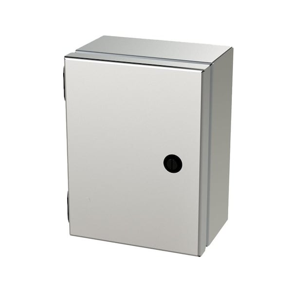 Saginaw Control & Engineering 304 Stainless Steel Electrical Enclosures, 8 in H, 4 in D, 6 in W, NEMA 3R, 4, 4X, 12, 13, Hinged - SCE-806ELJSS
