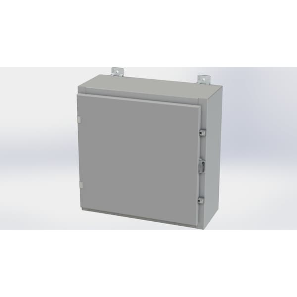Saginaw Control & Engineering Carbon Steel Electrical Enclosures, 20 in H, 8 in D, 20 in W, NEMA 4, Hinged - SCE-20H2008LP