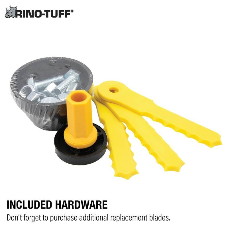 Rino-Tuff Universal Fit Push-N-Load 3-Blade Replacement Head for Gas and Select Cordless String Grass Trimmer/Lawn Edger - 16234