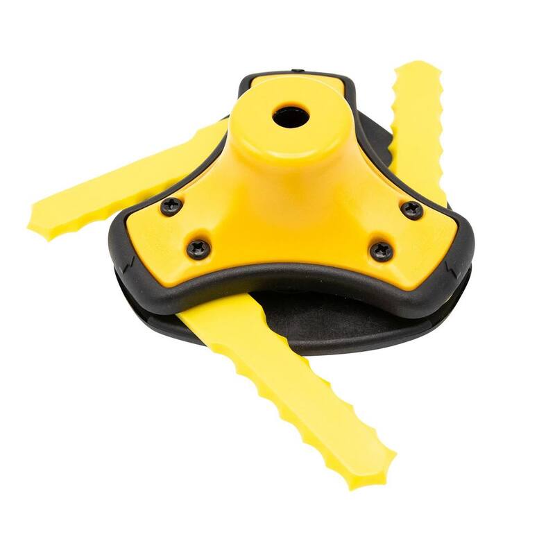 Rino-Tuff Universal Fit Push-N-Load 3-Blade Replacement Head for Gas and Select Cordless String Grass Trimmer/Lawn Edger - 16234