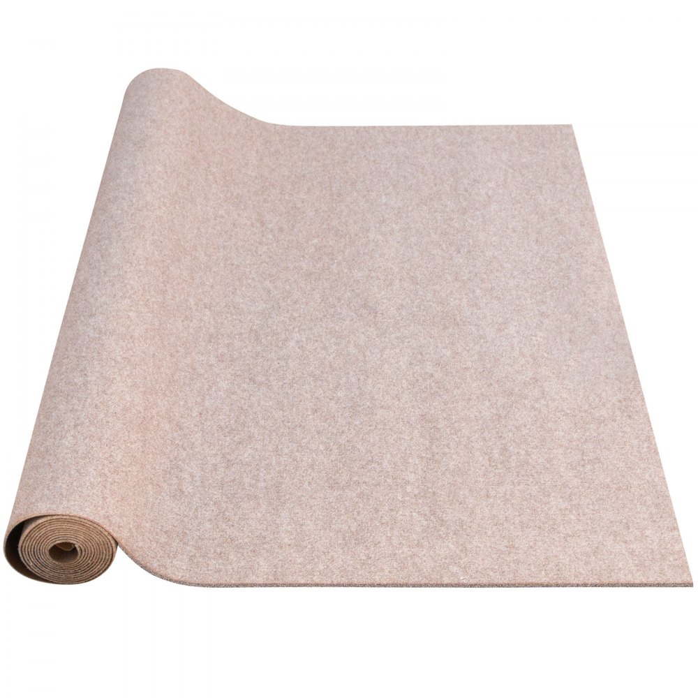 VEVOR Boat Carpet, 6 ft x 23 ft Marine Carpet for Boats, Waterproof Light Brown Carpet with Marine Backing Anti-Slide Marine Grade Boat Carpet Cuttable Easy to Clean Patio Rugs Deck Rug - JXWDTQZ1.8X7M0001V0