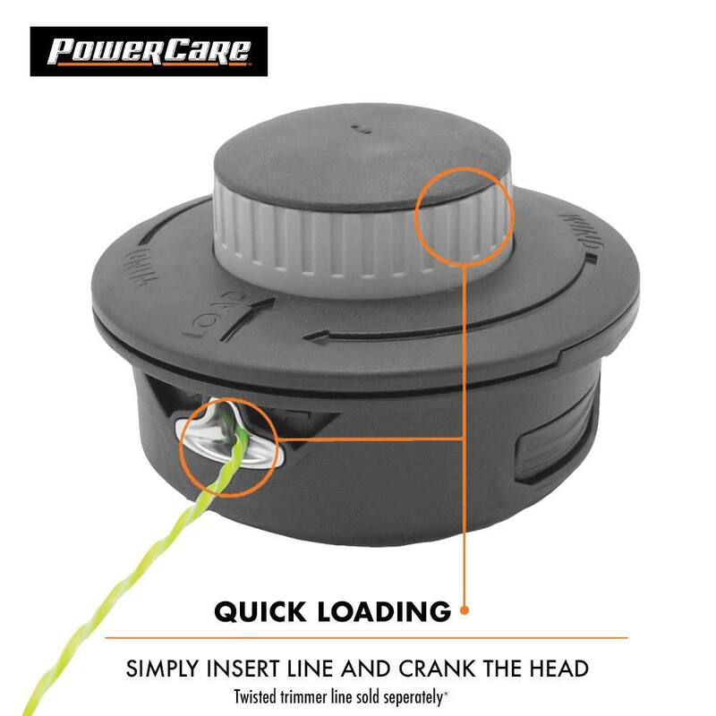 Powercare Universal Fit Replacement Bump Feed Head for Gas and Select Cordless String Grass Trimmer/Lawn Edger - 17626