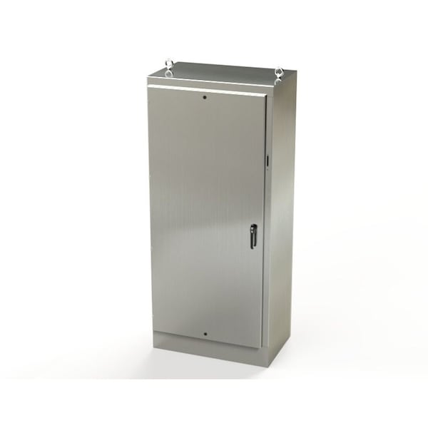 Saginaw Control & Engineering 304 Stainless Steel Electrical Enclosures, 90 in H, 24 in D, 39-1/2 in W, NEMA 3R, 4, 4X, 12, 13 - SCE-90XM4024SS