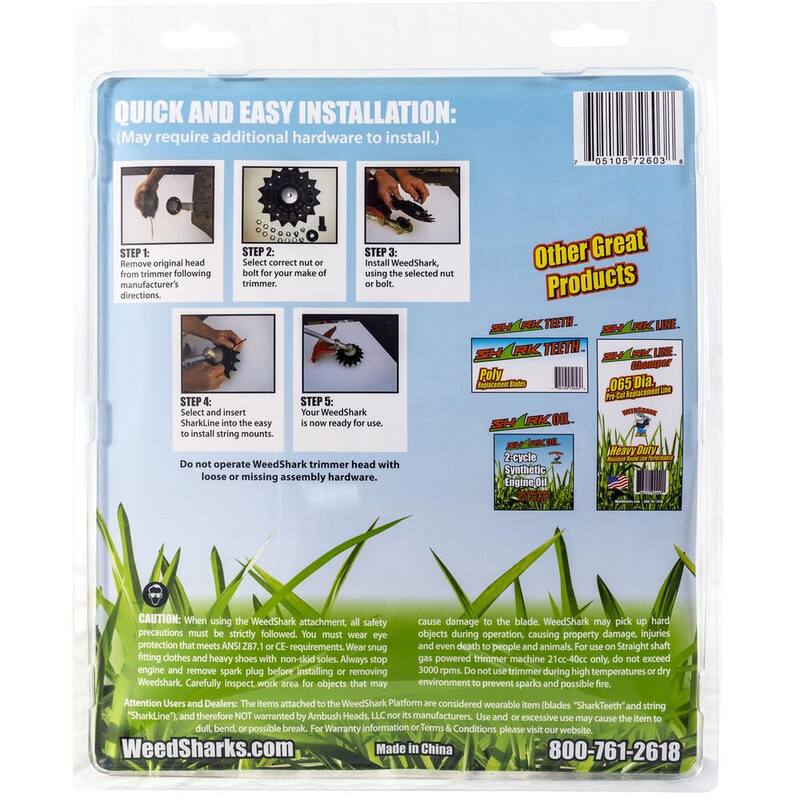 WeedShark Pro 16 in. Hybrid Brush and Grass Trimmer - WSPRO