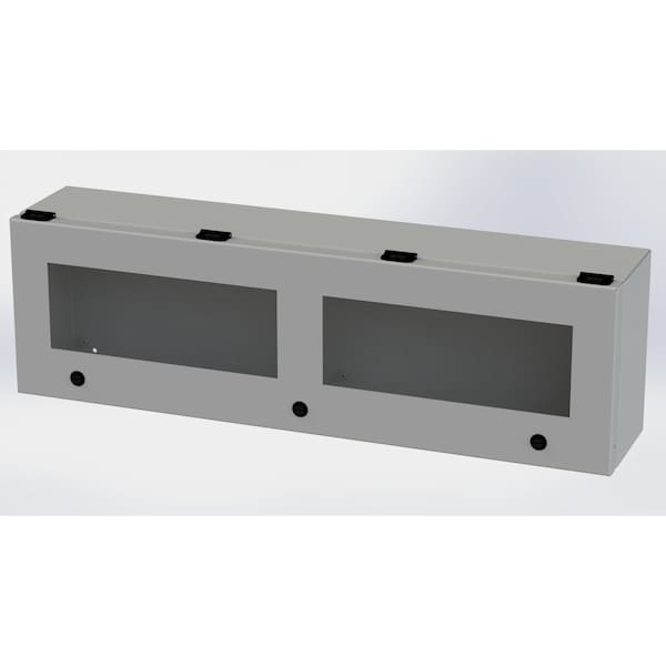 Saginaw Control & Engineering Carbon Steel Electrical Enclosures, 9 in H, 6 in D, 30 in W, NEMA 3R, 4, 12, 13, Hinged - SCE-L9306ELJW