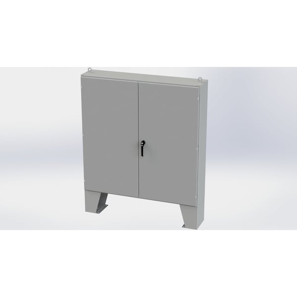 Saginaw Control & Engineering Carbon Steel Electrical Enclosures, 60 in H, 12 in D, 60 in W, NEMA 3R, 12, 13, Hinged - SCE-606012LP