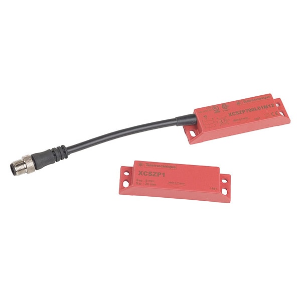 Sensores de seguridad Telemecanique con caja de rectángulo y conexión M12 - XCSDMP700L01M12