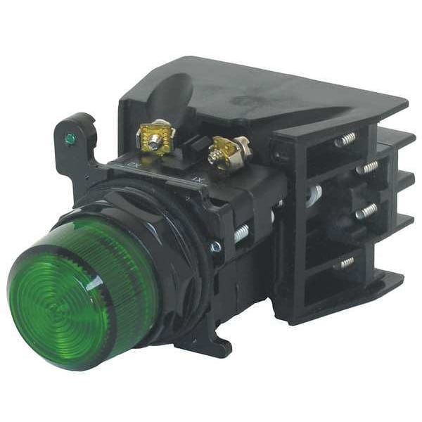 Foco piloto Eaton Cutler-Hammer, LED, 24VAC/DC, Verde - 10250T197HGLP24