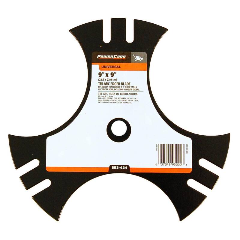 Powercare 9 in x 9 in. Universal Tri-Arc Edger Blade with 1/2 in. Connection - 490-105-H021