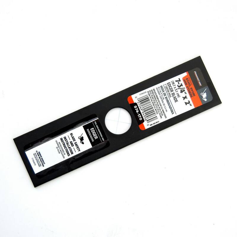 Powercare 7-3/4 in. x 2 in. Edger Blade with 1 in. Connection for Ryobi and Echo Edgers - 490-105-H014