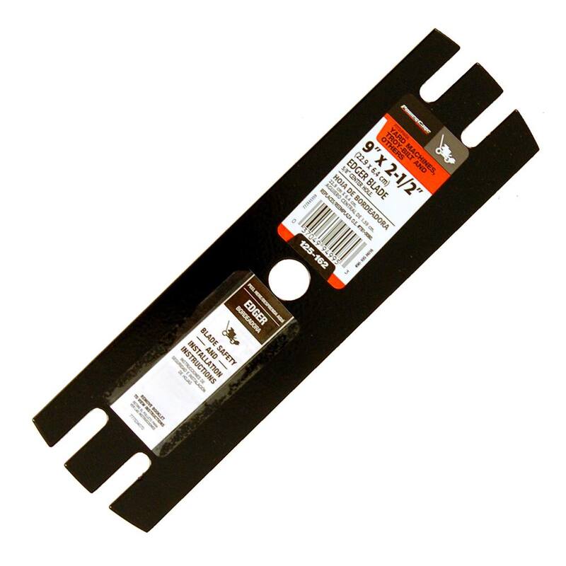 Powercare 9 in. x 2-1/2 in. Edger Blade with 5/8 in. Connection for Troy-Bilt, Yard Machines and Craftsman Edgers - 490-105-H016