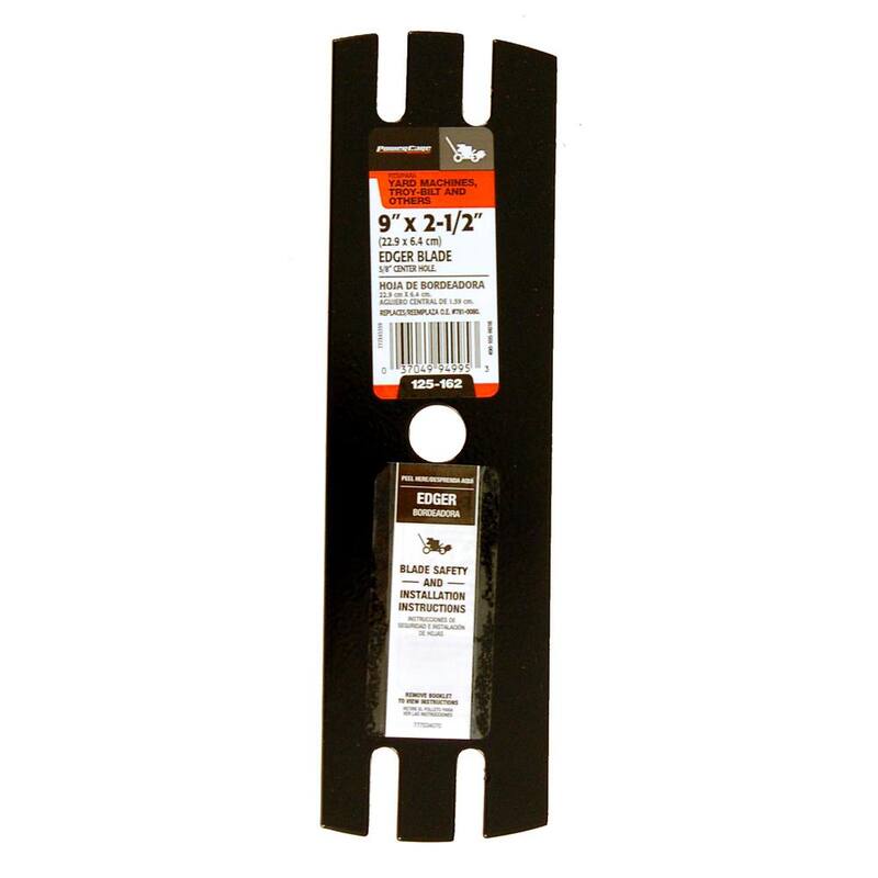 Powercare 9 in. x 2-1/2 in. Edger Blade with 5/8 in. Connection for Troy-Bilt, Yard Machines and Craftsman Edgers - 490-105-H016