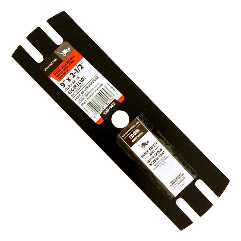 Powercare 9 in. x 2-1/2 in. Edger Blade with 5/8 in. Connection for Troy-Bilt, Yard Machines and Craftsman Edgers - 490-105-H016