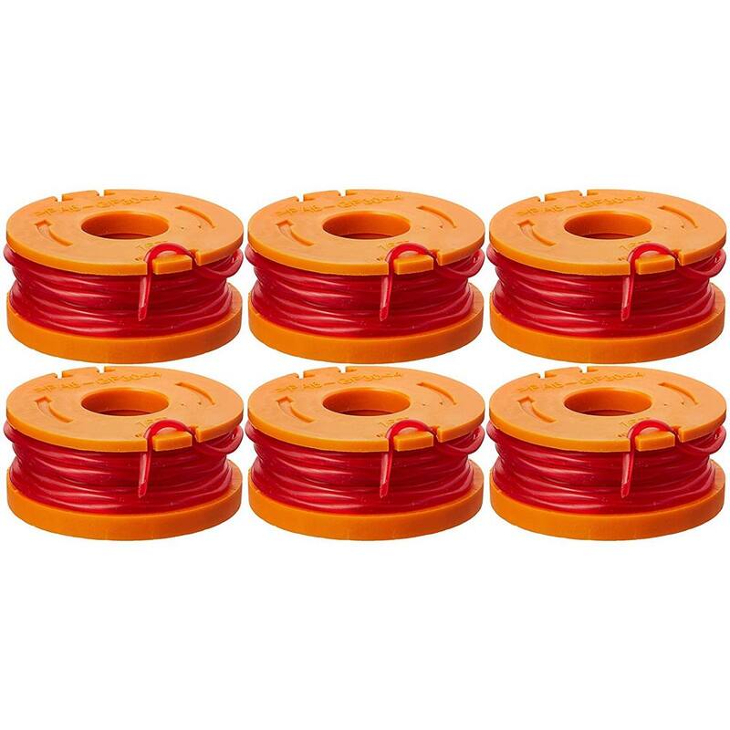 Worx 120 in. Replacement Trimmer Spool Line Cap for Select Trimmers and Edger's (6-Pack) - WA0010