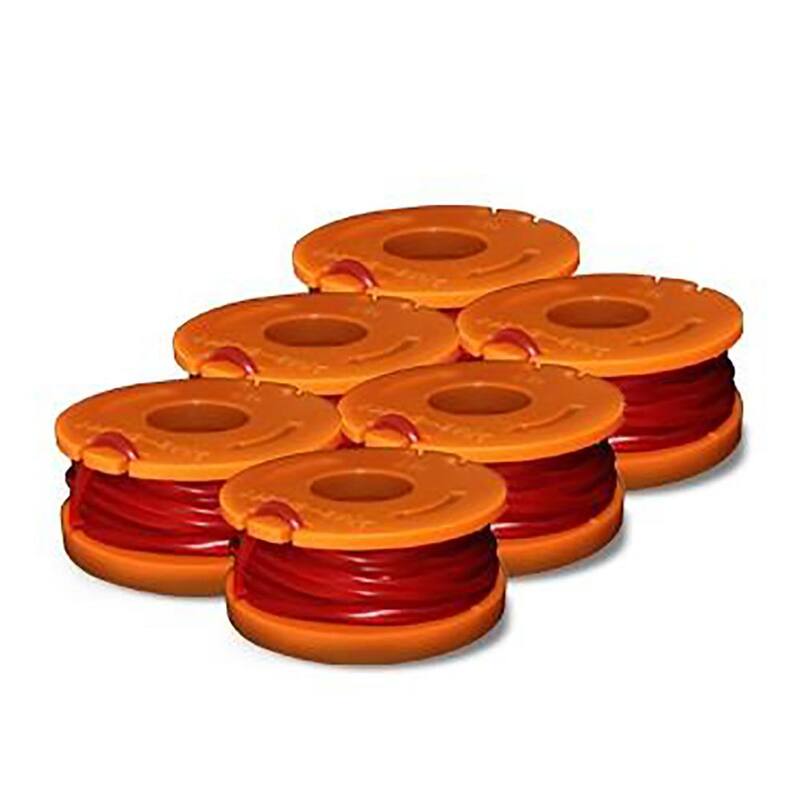 Worx 120 in. Replacement Trimmer Spool Line Cap for Select Trimmers and Edger's (6-Pack) - WA0010