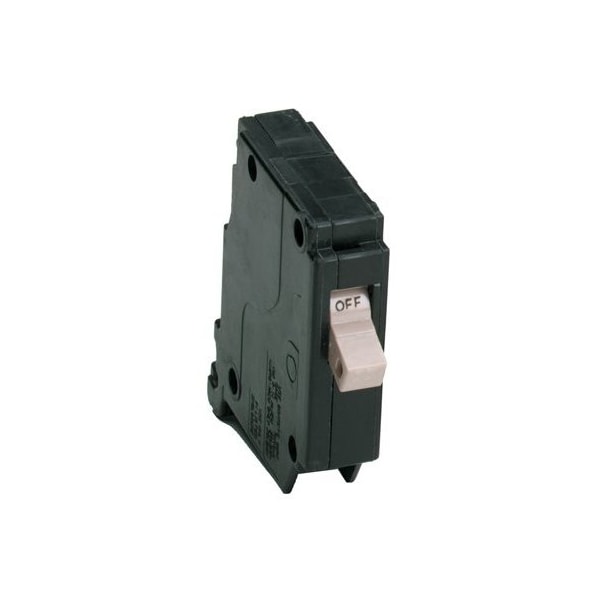 Eaton Circuit Breaker, CHF Series, 20A, 1 Pole, 120/240V AC, 10kA - CHF120CS