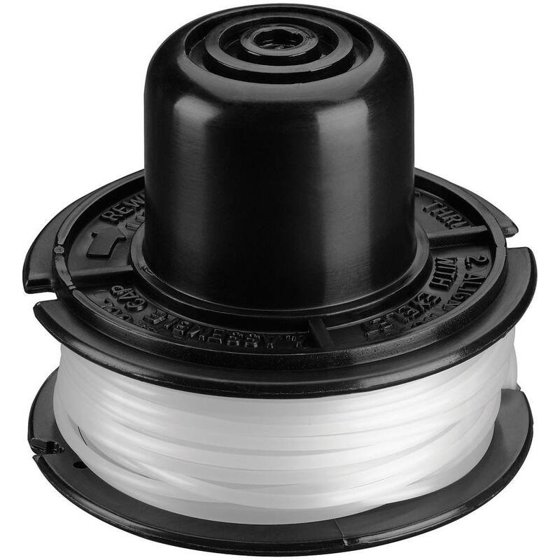BLACK+DECKER 0.065 in. x 20 ft. Replacement Single Line Spool For Bump Feed Electric String Grass Trimmers/Lawn Edgers - RS-136-BKP  1