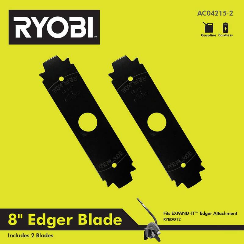 RYOBI 8 in. Replacement Edger Blade (2-Pack) - AC04215-2