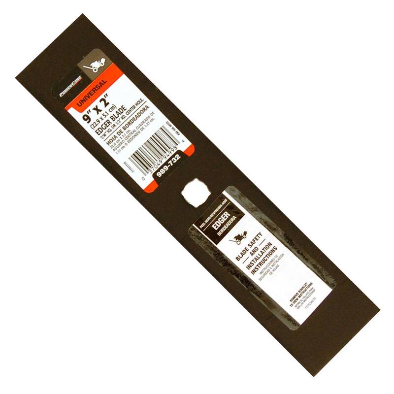 Powercare 9 in. x 2 in. Universal Edger Blade with 7/16 in. Square, or 1/2 in Round Connection - 490-105-H015