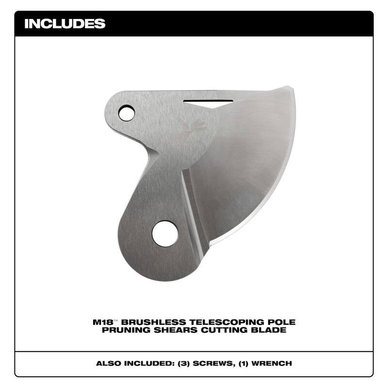 Milwaukee M18 Brushless Telescoping Pole Pruning Shears Cutting Blade - 48-44-2770