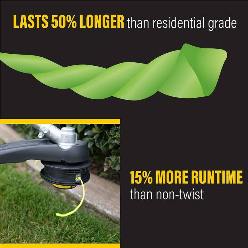 Rino-Tuff Universal Fit .080 in. x 16 ft. Precut Pro Twisted Line for Gas and Select Cordless String Grass Trimmer/Lawn Edg - 17665