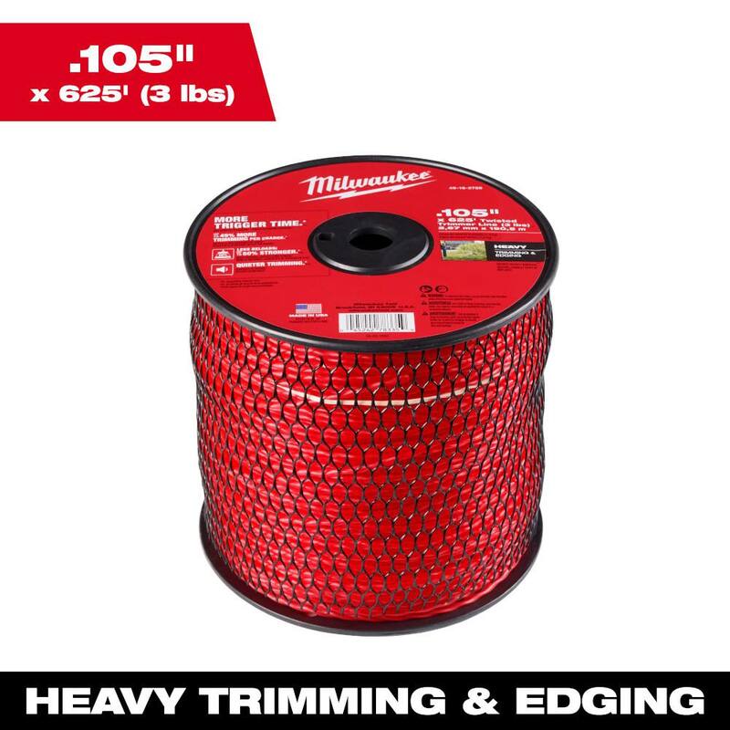Milwaukee 0.105 in. x 625 ft. Trimmer Line Spool - 49-16-2789