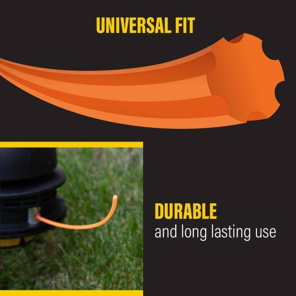 Rino-Tuff Universal Fit .095 in. x 125 ft. Gear Replacement Line for Gas and Select Cordless String Grass Trimmer Part/Lawn Edger - 16218A