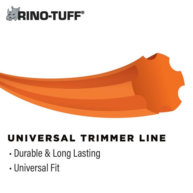 Rino-Tuff Universal Fit .095 in. x 125 ft. Gear Replacement Line for Gas and Select Cordless String Grass Trimmer Part/Lawn Edger - 16218A