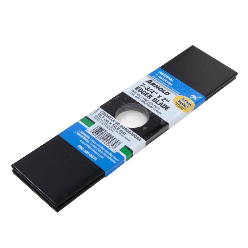 Arnold Universal 7-3/4 in. x 2 in. Edger Blade with 1 in. Connection (2 Pack) - 490-105-0014