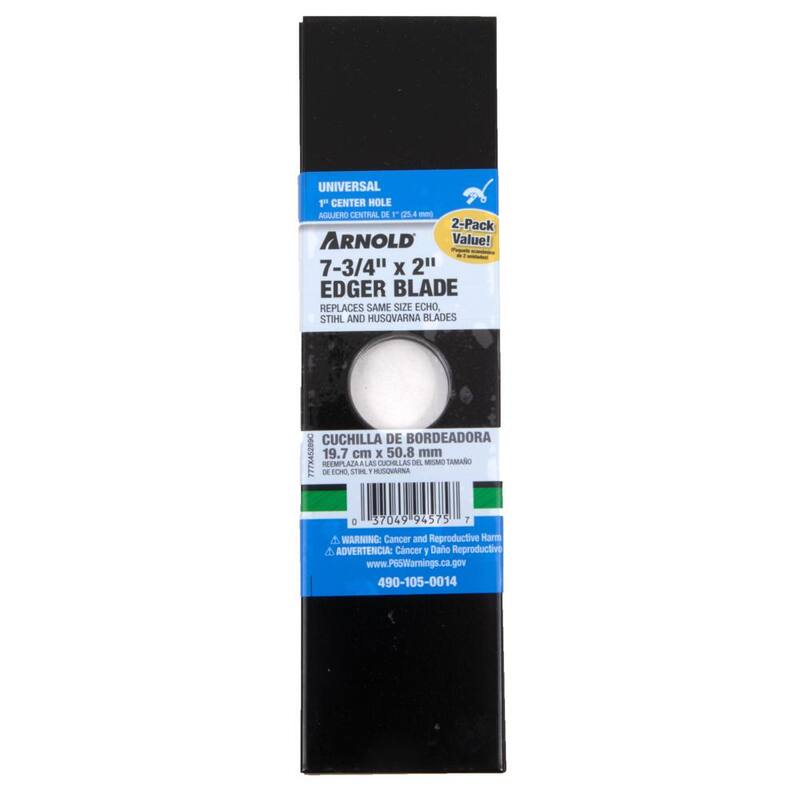 Arnold Universal 7-3/4 in. x 2 in. Edger Blade with 1 in. Connection (2 Pack) - 490-105-0014