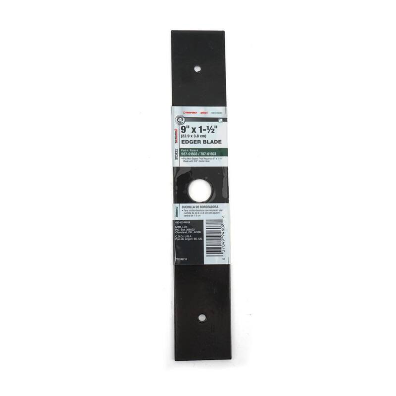 MTD Genuine Factory Parts 9 in. x 1-1/2 in. Edger Blade - 490-105-M018