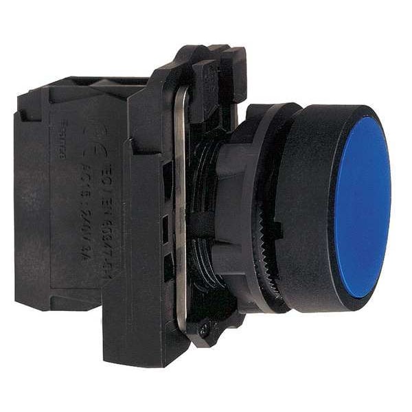 Botón pulsador no iluminado Schneider Electric, 22 mm, 1NA, verde - XB5AA61