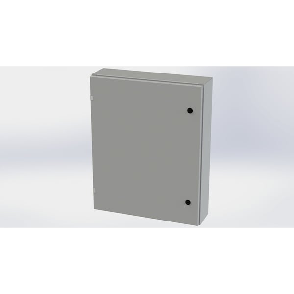 Saginaw Control & Engineering Carbon Steel Electrical Enclosures, 30 in H, 6 in D, 24 in W, NEMA 3R, 4, 12, 13, Hinged - SCE-30EL2406LP
