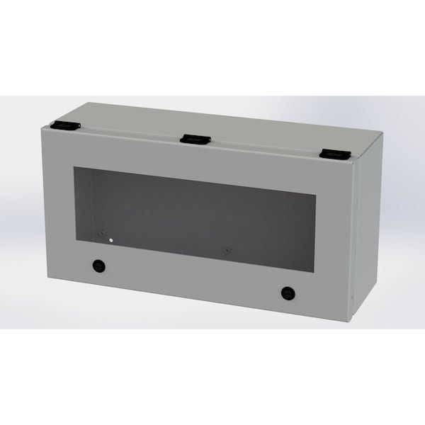 Saginaw Control & Engineering Carbon Steel Electrical Enclosures, 9 in H, 6 in D, 18 in W, NEMA 3R, 4, 12, 13, Hinged - SCE-L9186ELJW