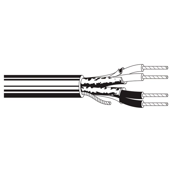 Belden 22-2P STR TNC HALAR IND FOIL, SHD FRPVC 75C NEC CMP, ROHS, 1000FT - 82723 8775000