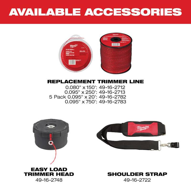 Milwaukee M18 FUEL 16 in. String Trimmer Attachment for Milwaukee QUIK-LOK Attachment System - 49-16-2717