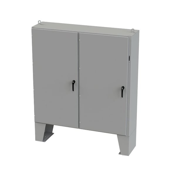 Saginaw Control & Engineering Carbon Steel Electrical Enclosures, 72 in H, 18 in D, 73 in W, NEMA 3R, 4, 12, 13, Hinged - SCE-72X7318LP