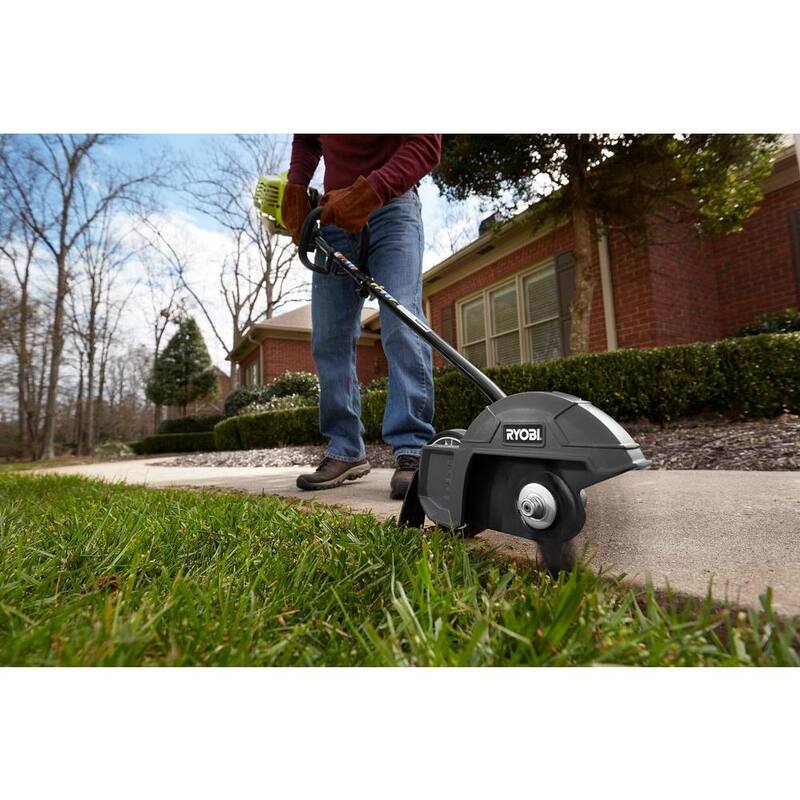 RYOBI Expand-It 8 in. Universal Straight Shaft Edger Attachment - RYEDG12