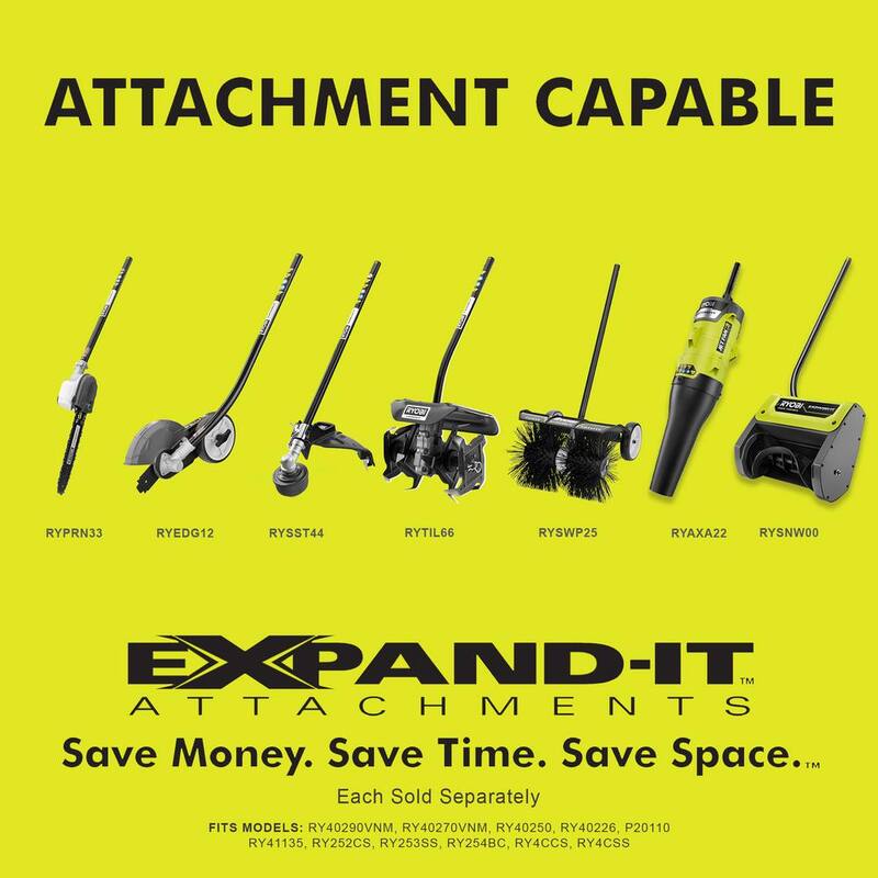 RYOBI Expand-It 8 in. Universal Straight Shaft Edger Attachment - RYEDG12
