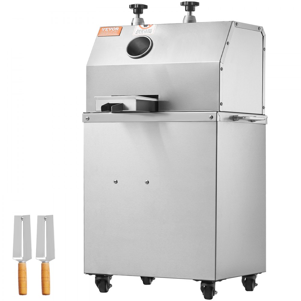 VEVOR Electric Sugar Cane Juicer, 750W Sugarcane Juicer Machine with 661LBS/H High Output, 3 Stainless Steel Rollers, 2.4" Large Inlet, Sugarcane Juice Extractor Squeezer on Wheels for Home/Commercial - DDSYGZZZJDD3QKD1RV1