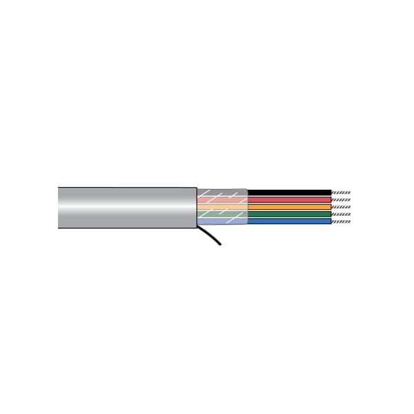 Alpha Wire 22-6C STR TNC PVC PVC JKT GRY, CM 75C 300V AWM 80C 300V, 1000FT - 5006C SL001
