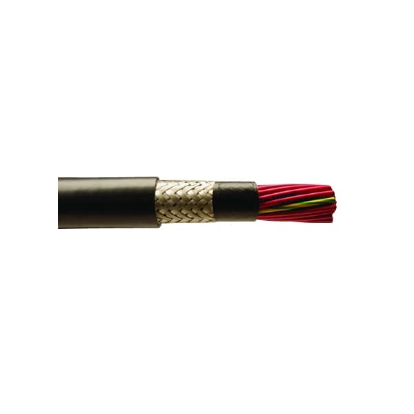 Alpha Wire 14-4C 41 STR BC PVC, 85% TNC BRD SHD PVC JKT GRY, 1000FT - 65404CY SL001