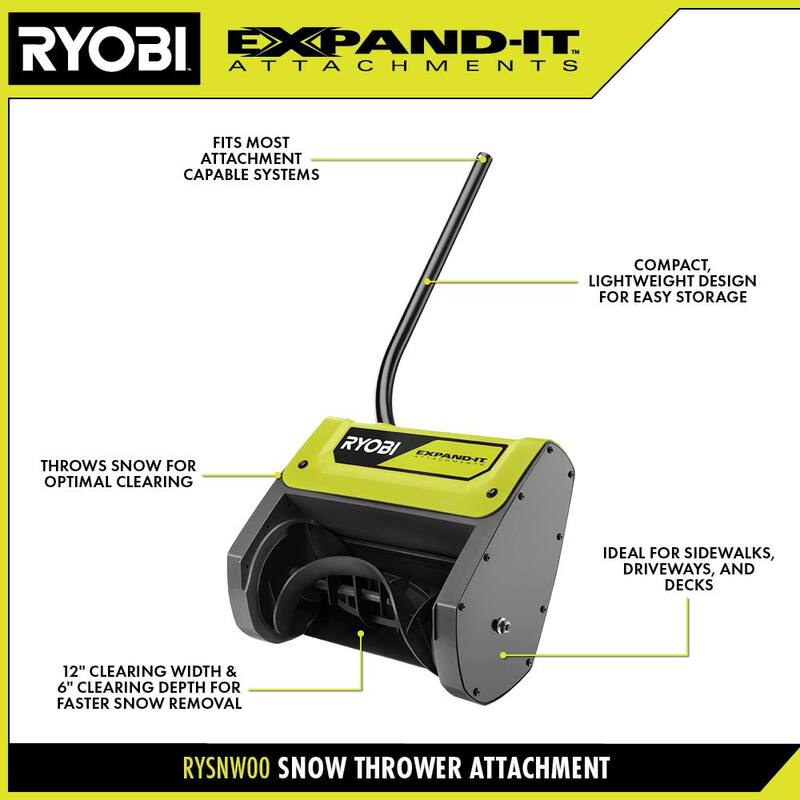RYOBI Expand-It 12 in. Snow Shovel - RYSNW00