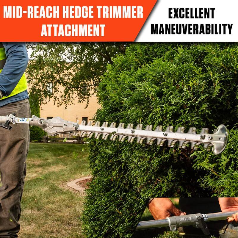 ECHO 21 in. Mid-Reach Hedge Trimmer Attachment for ECHO Gas or Battery Pro Attachment Series - 99944200640